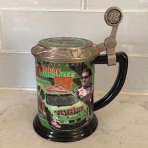 Bobby Labonte Nascar Racing #18 Stein Mug. Glass.